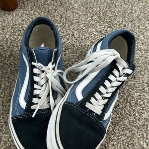 Vans Women's Navy and Black Sneakers